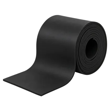 Lámina de EPDM negro utilizada como elemento elástico y antivibratorio
